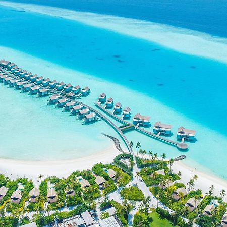 하드록 호텔 몰디브 Emboodhoo Lagoon 외부 사진 Aerial view of the resort