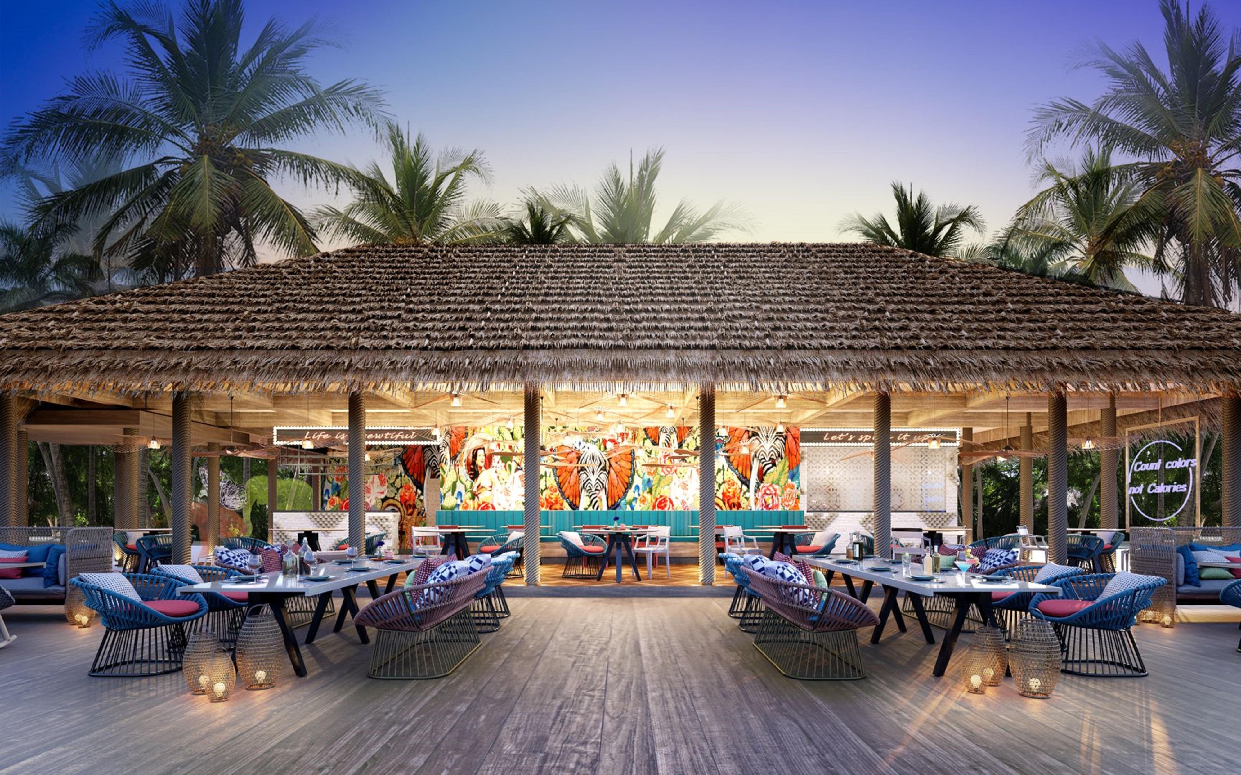 하드록 호텔 몰디브 Emboodhoo Lagoon 외부 사진 The Beach Club