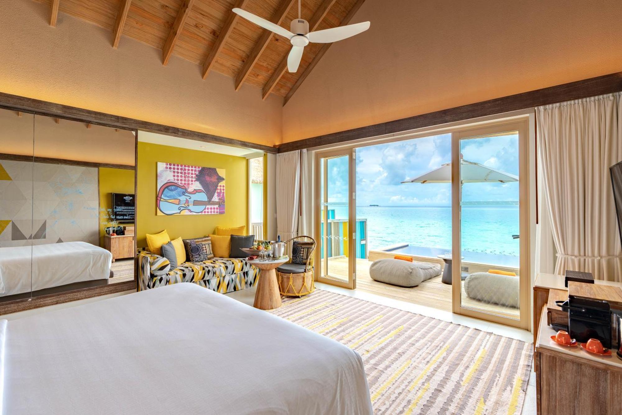 하드록 호텔 몰디브 Emboodhoo Lagoon 외부 사진 Beach villa